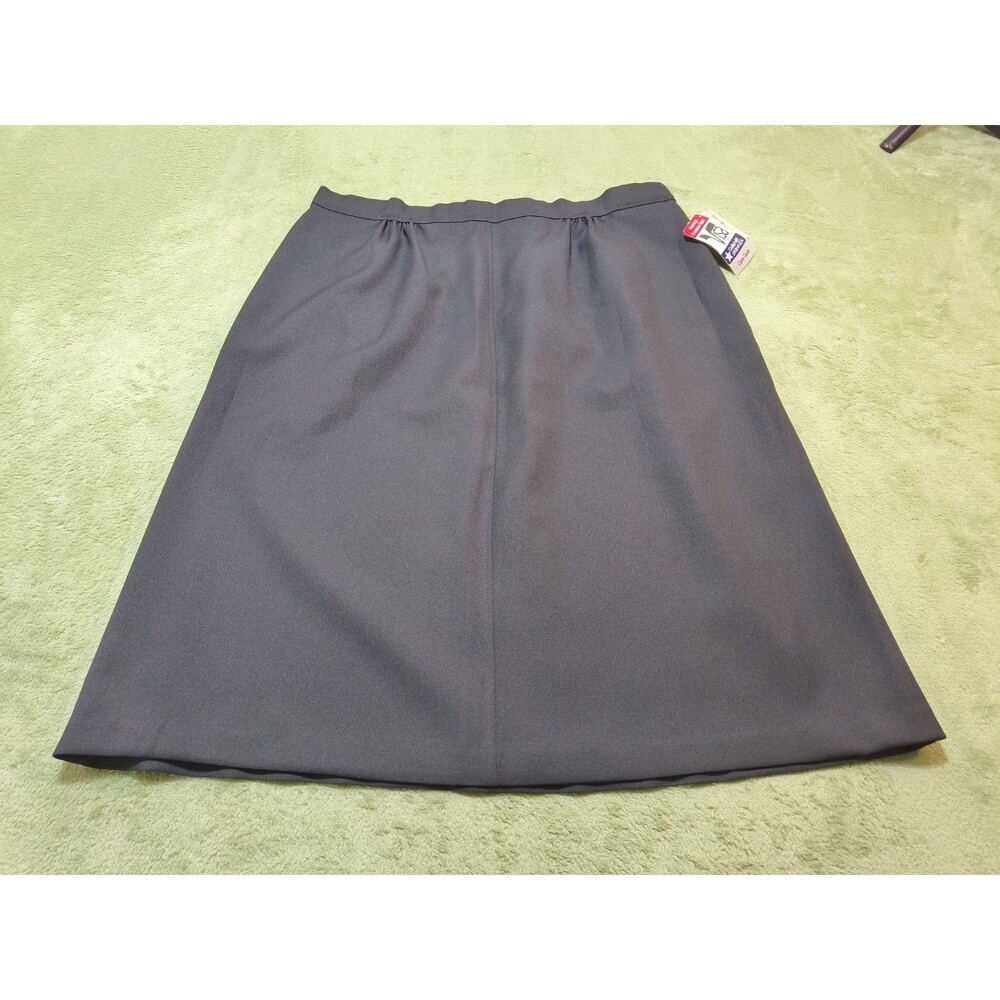 Vtg Lasting Comfort Visa Milliken Black Skirt Sz 20-22 Made in USA  Modest 29